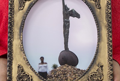 Reminiscences Series, Monument to Cimarron by Alberto Lescay #3,Cécilia Bracmort (photo: alignements)